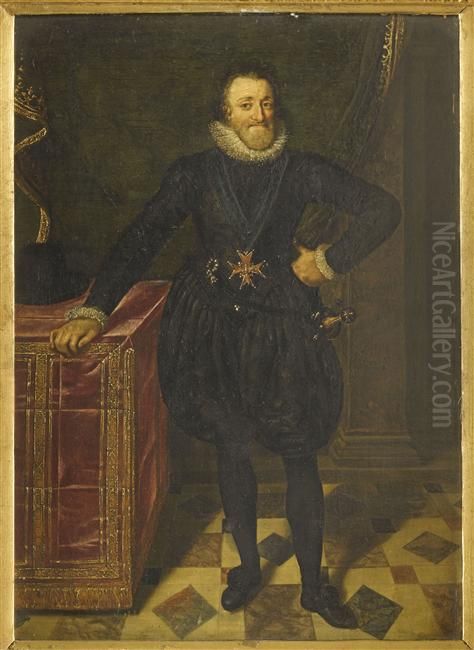 Portrait D'henri Iv Oil Painting by Frans Pourbus the younger