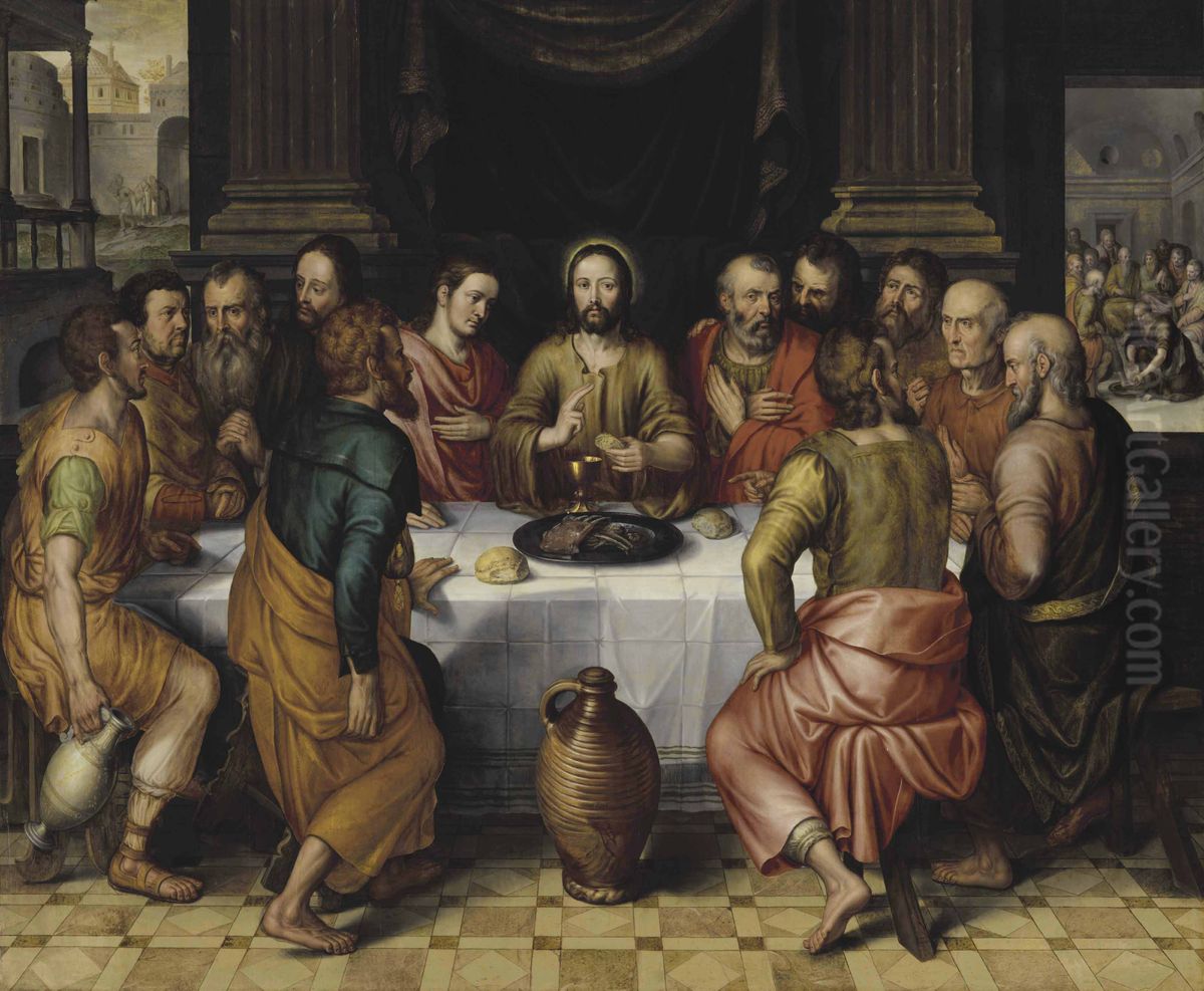 The Last Supper Oil Painting by Pieter Pourbus