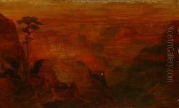 Landscape Oil Painting by Lucien Whiting Powell