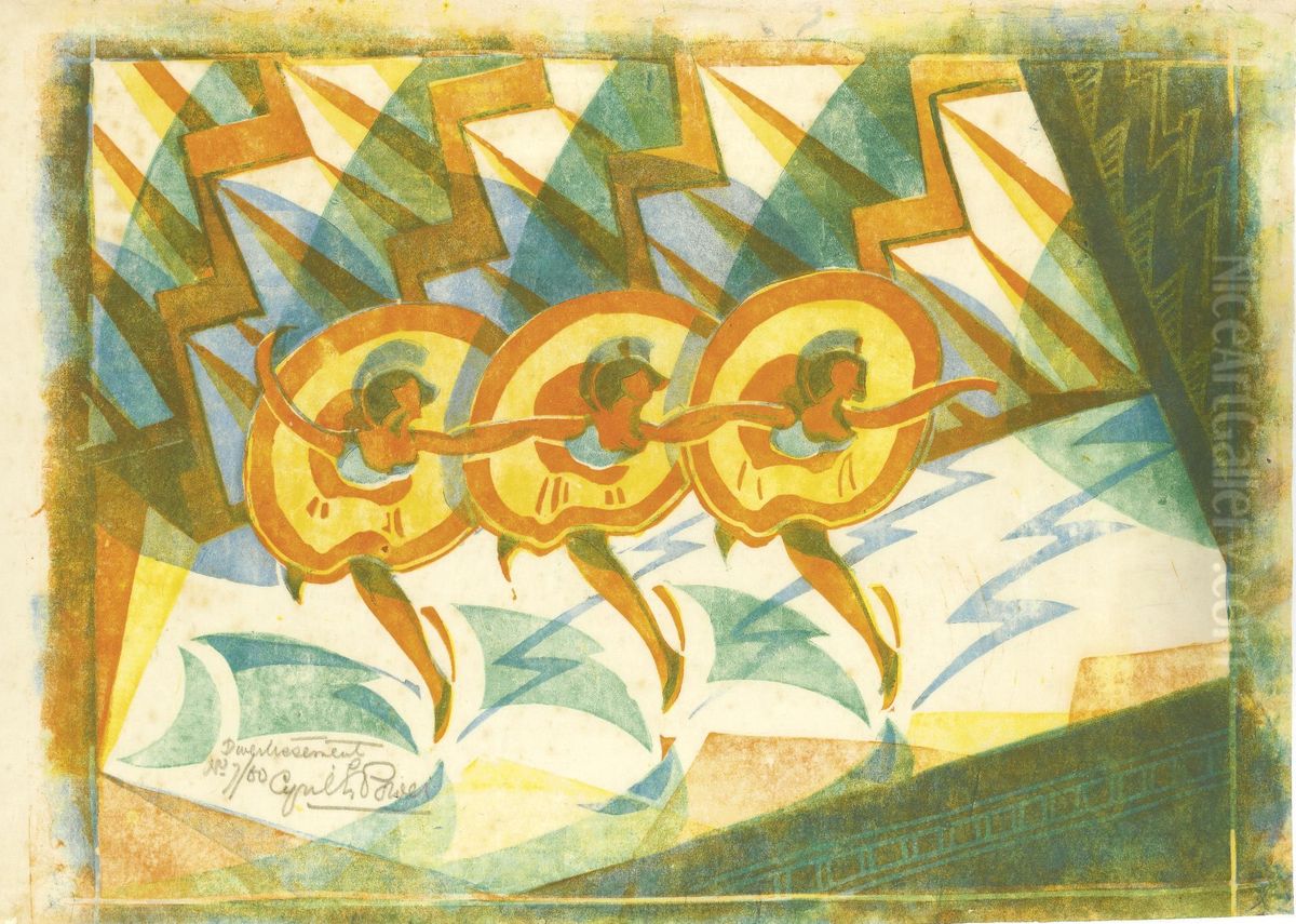 Divertissement Oil Painting by Cyril E. Power