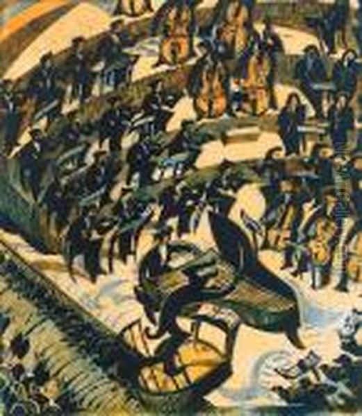 The Concerto (coppel Cep 43) Oil Painting by Cyril E. Power