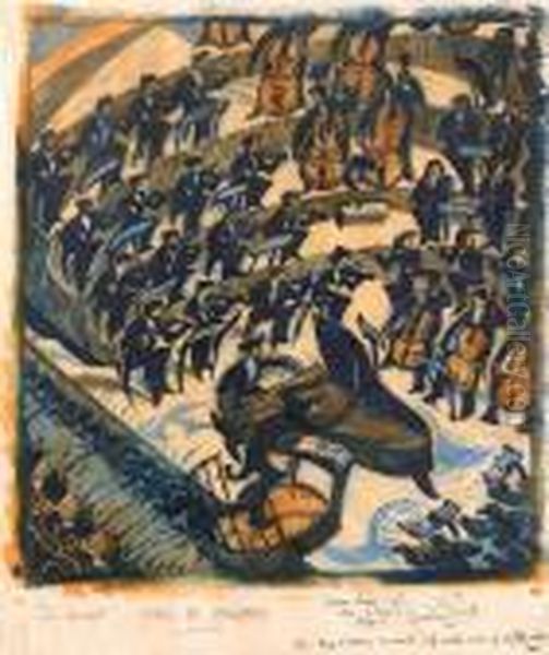 The Concerto Oil Painting by Cyril E. Power