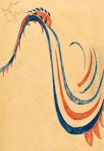 The Giant Racer Oil Painting by Cyril E. Power