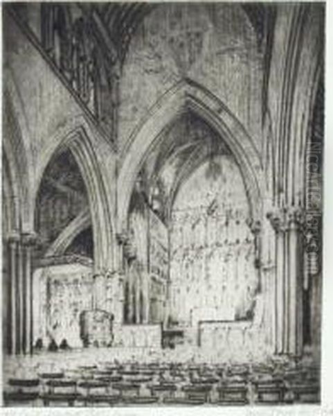 London Churches Oil Painting by Cyril E. Power