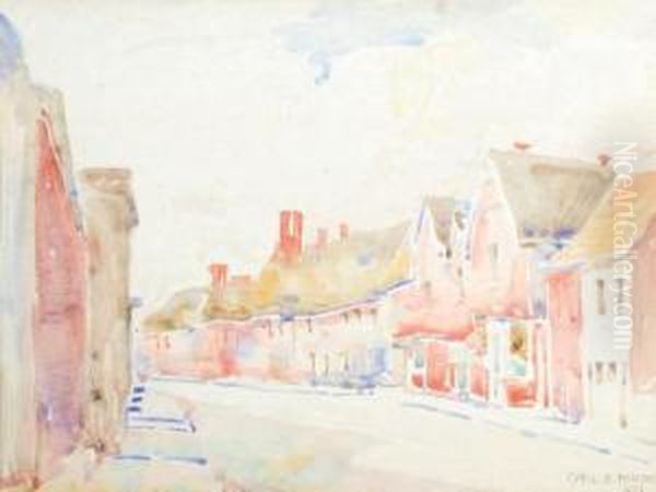 Lavenham Oil Painting by Cyril E. Power