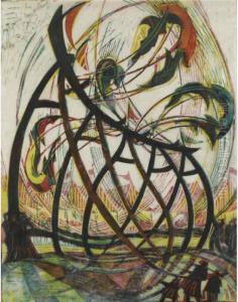 'appy 'ampstead (coppel Cep 36) Oil Painting by Cyril E. Power