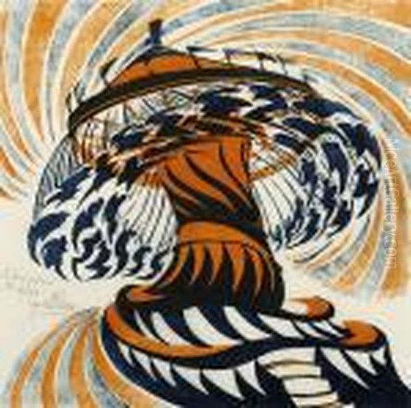 The Merry-go-round Oil Painting by Cyril E. Power