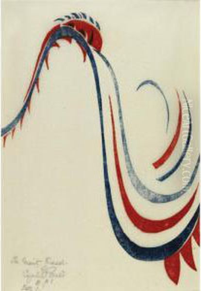 The Giant Racer (c. Cep 15) Oil Painting by Cyril E. Power