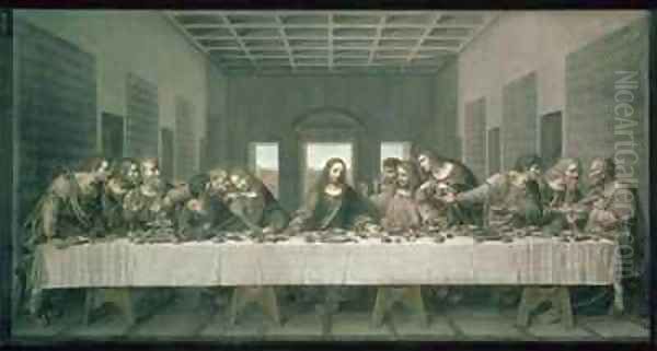 Copy of Leonardos Last Supper Oil Painting by Andre Dutertre