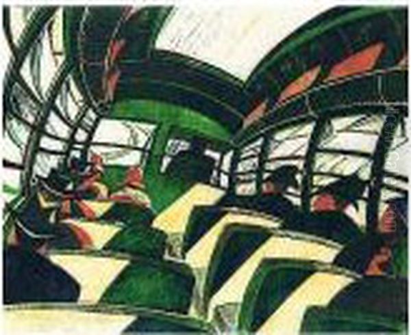 The Sunshine Roof (c. Cep.39) Oil Painting by Cyril E. Power