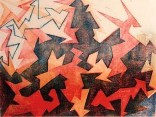 Revolution (coppel Cep24, Redfern Cat. 25) Oil Painting by Cyril E. Power