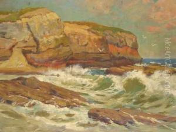 Coastal Landscape Oil Painting by Harold Septimus Power