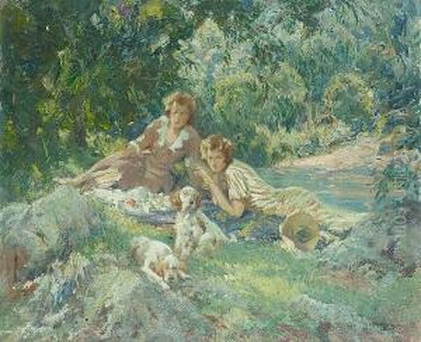 The Picnic Oil Painting by Harold Septimus Power