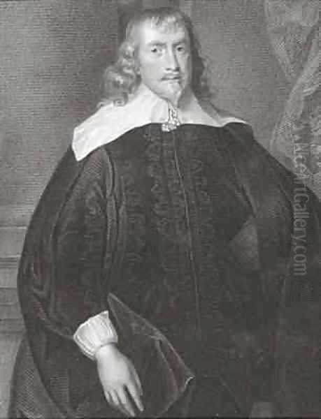 Portrait of Francis Russell 1593-1641 4th Earl of Bedford Oil Painting by Sir Anthony Van Dyck