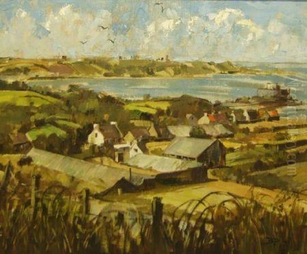 Overlooking Rocquaine Bay Oil Painting by Bertram Walter Priestman