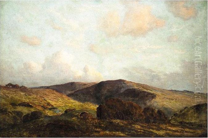 The Brecon Beacons Oil Painting by Bertram Walter Priestman