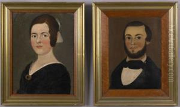 Portraits Of A Man And Woman Oil Painting by William Matthew Prior