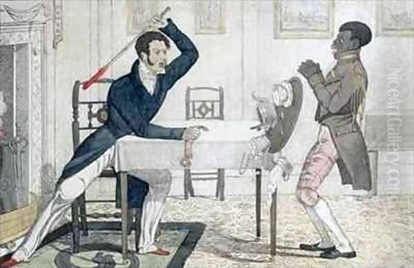 Strike While the Irons Hot or The consequence of not answering a Bell Oil Painting by Richard Dighton