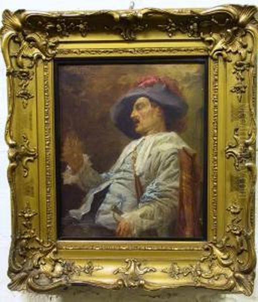 Category: Painting
 Description:het Goede Glas Oil Painting by Privat Livemont