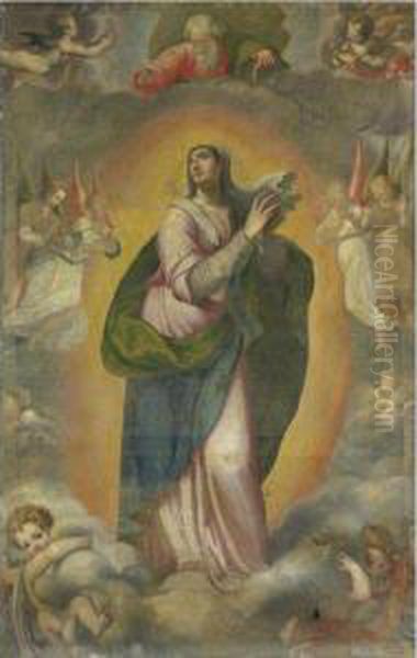 L'immacolata Oil Painting by Camillo Procaccini
