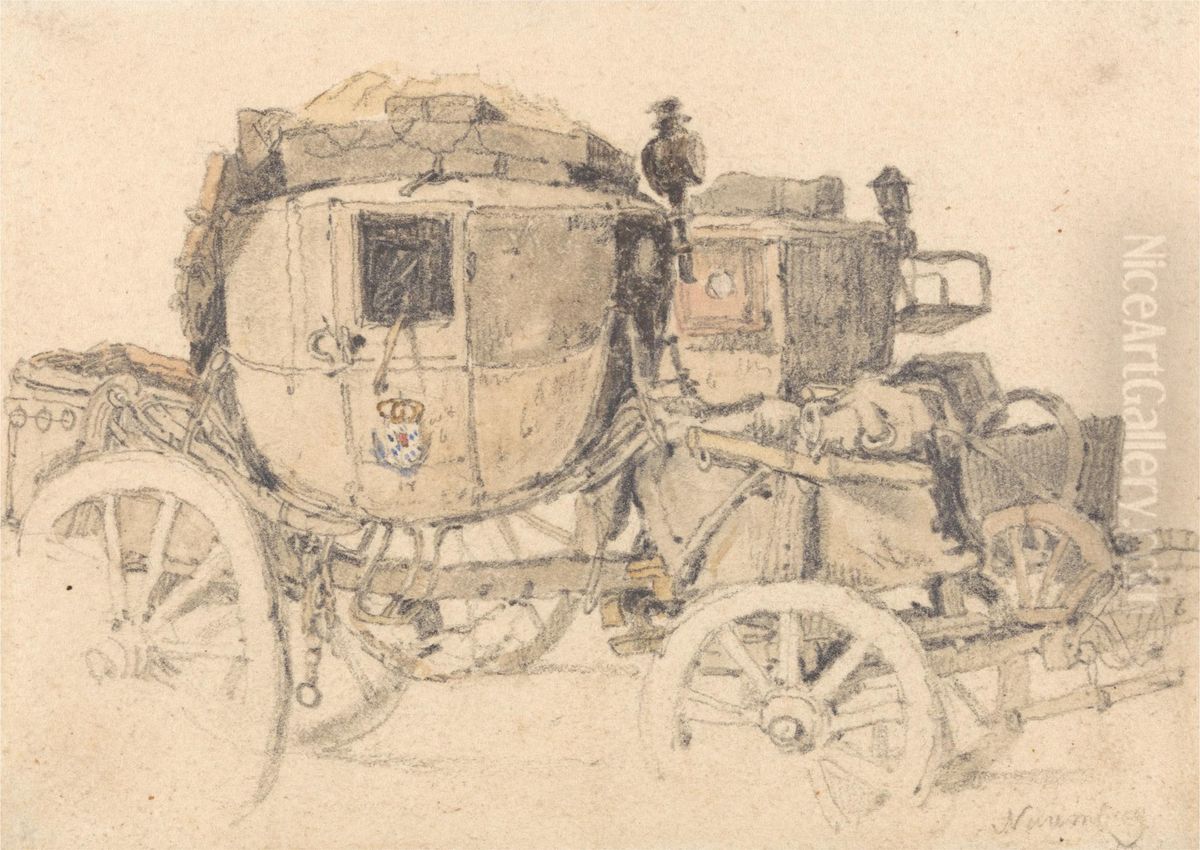 Nuremberg Oil Painting by Samuel Prout