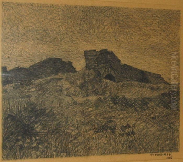 Studio Di Paesaggio Oil Painting by Mario Puccini