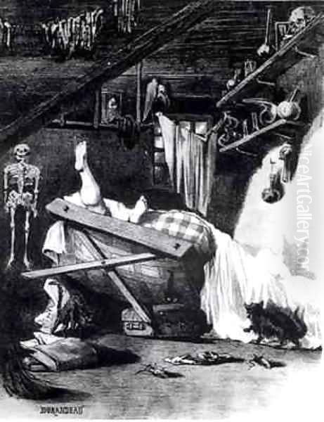 The Nights of Mr Baudelaire 1821-67 Oil Painting by Durandeau