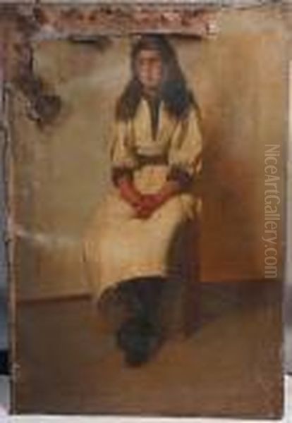 ````````view At Crecy-en-brie' Oil Painting by James Peter Quinn