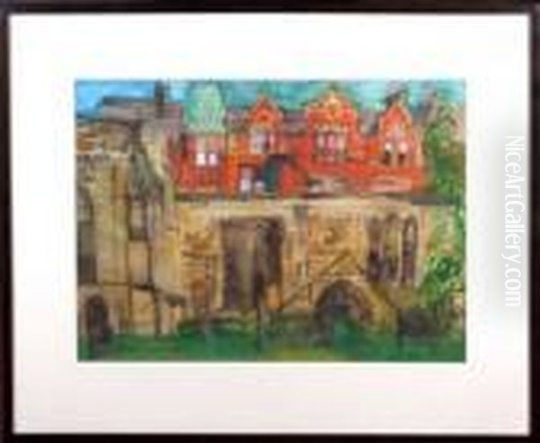 St. Andrew's Churchyard, Newcastle Oil Painting by James Peter Quinn