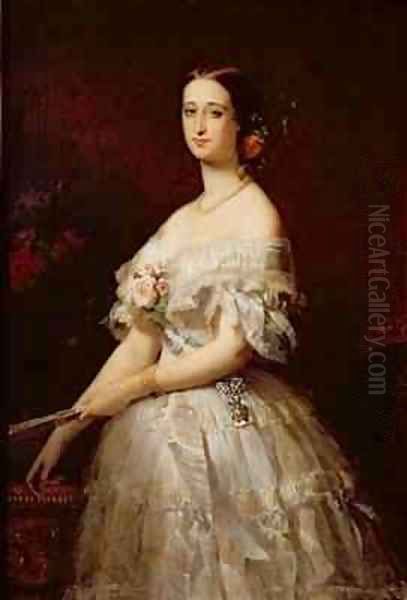 Empress Eugenie Oil Painting by Claude-Marie Dubufe