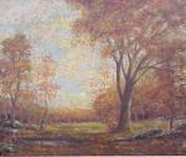 Autumn Landscape Oil Painting by Henry Ward Ranger