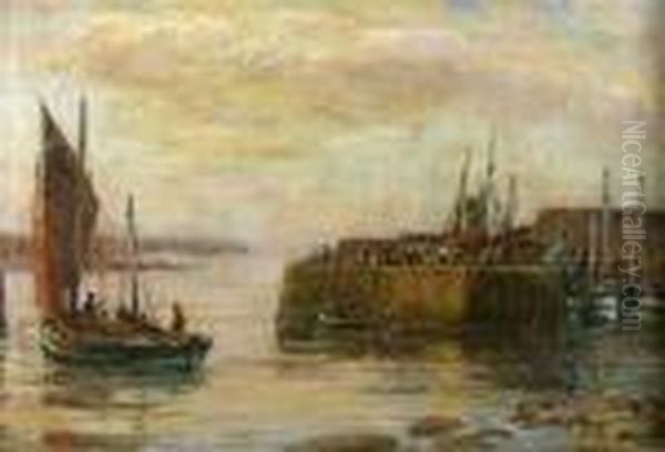 Bringing Home The Catch Oil Painting by William Bruce Ellis Ranken