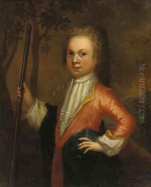 Portrait of a boy 2 Oil Painting by Charles d' Agar