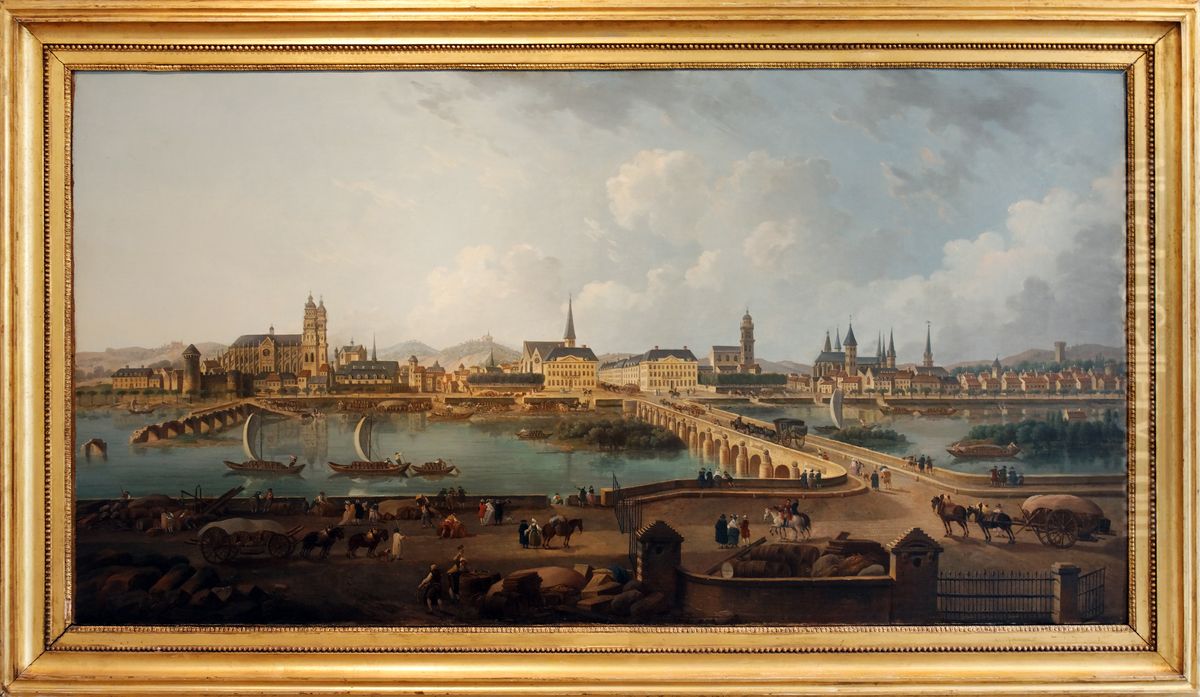 Panoramic View of Tours Oil Painting by Pierre-Antoine Demachy