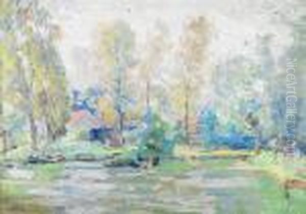 Spring Morning, Kriekeput Oil Painting by Joseph Morris Raphael