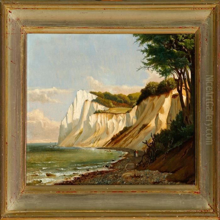 Mons Klint Oil Painting by Niels Pieter Rasmussen