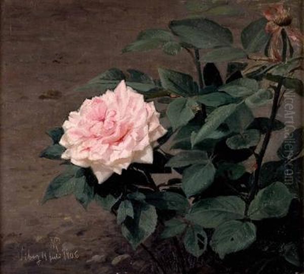 Rosenstrauch Oil Painting by Niels Pieter Rasmussen