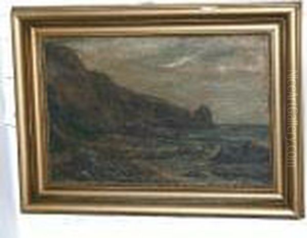 Perwick Bay, Port St Mary Oil Painting by William Whitehead Ratcliffe