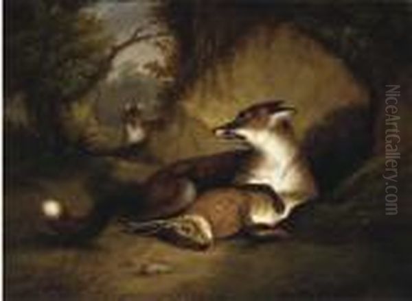 The Fox's Lair Oil Painting by Samuel Raven