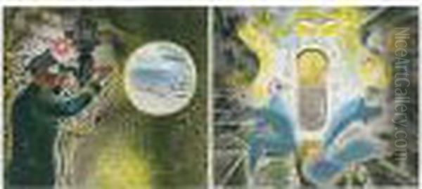 Two Lithographs Printed In 
Colours, Circa 1941, From The Edition Of Approximately 50, Published By 
The Artist, On Wove Paper, With Margins, In Good Condition Apart From 
Engine Room With A Barely Visible Flattened Vertical Crease Extending 
Through  Oil Painting by Eric Ravilious