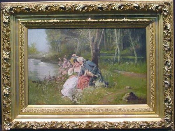 Two In Love
Bears Signature Oil Painting by Vittorio Reggianini