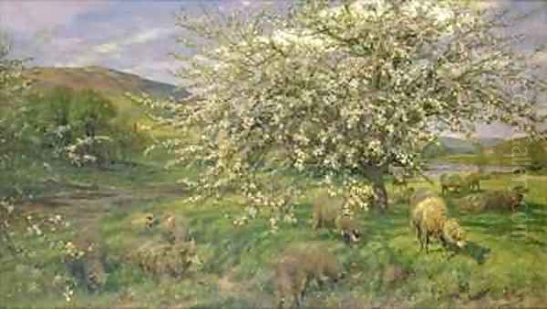 An Orchard in Wales Oil Painting by Henry William Banks Davis, R.A.