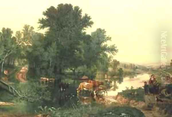 Landscape Oil Painting by Henry William Banks Davis, R.A.