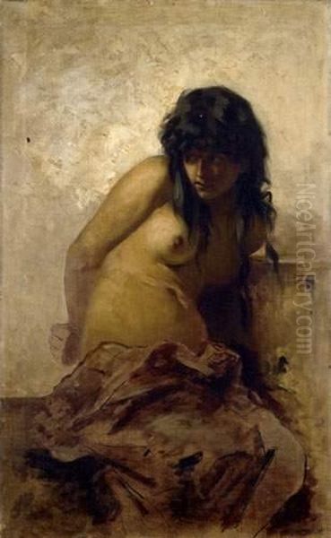 Buste De Femme Oil Painting by Regnault Henri