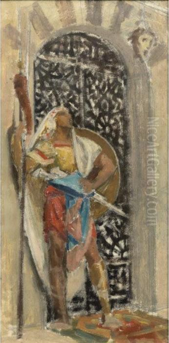 Etude Pour Un Garde Oil Painting by Regnault Henri