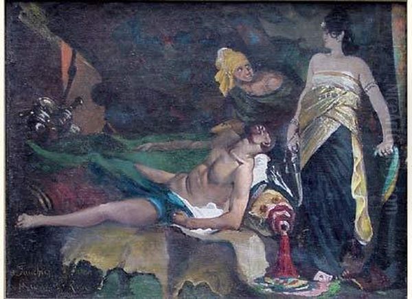  Judith Et Holopherne  Oil Painting by Regnault Henri