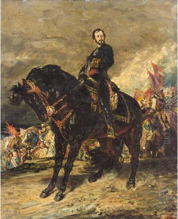 Study For Juan Prim, October 8 Oil Painting by Regnault Henri