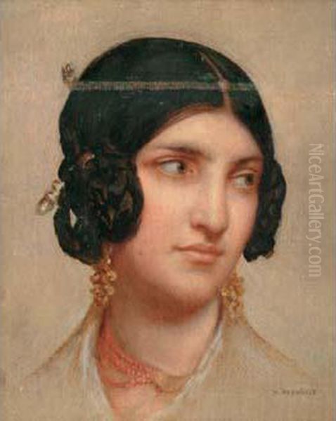 Tete D'orientale Oil Painting by Regnault Henri