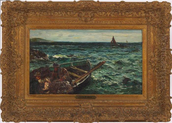 Fisherman Oil Painting by John Robertson Reid