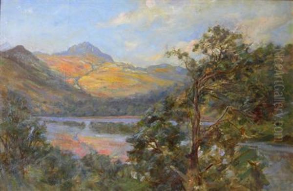 A Highland Loch Oil Painting by Robert Payton Reid